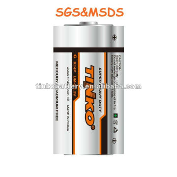 R14p Size C 1.5v Carbon Zinc Battery (TINKO Battery )